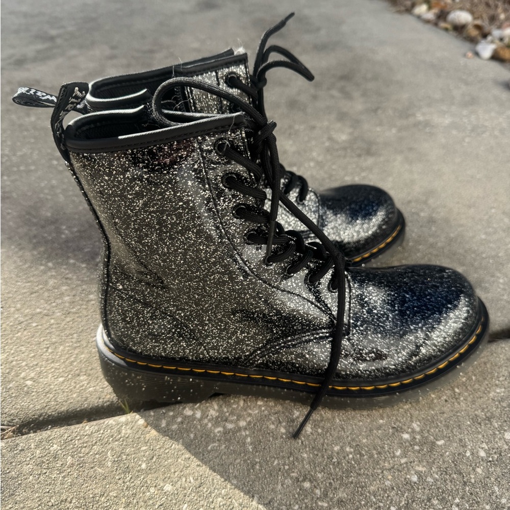 Dr. Martens Glitter Lace-Up Boots - Picture 2 of 4
